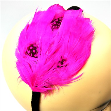 diadeem veren fluor pink