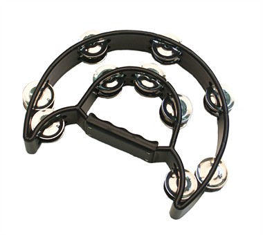 Tambourin Top-Qualität schwarz (Ø=23 cm)