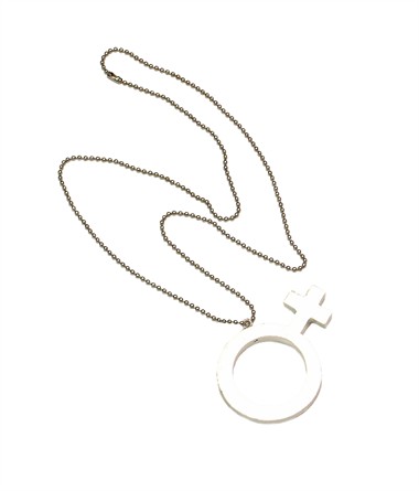 Vrouwen ketting (Vrouwen teken = 7x5 cm)