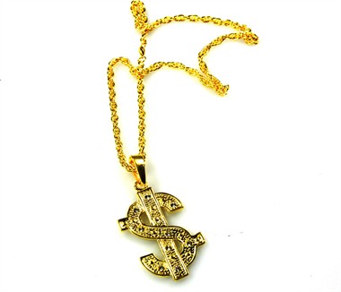 Ketting met dollar goud