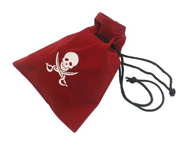 Piratenbuidel, rood (16,5x21 cm)