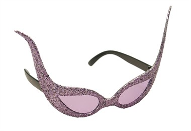 Glitter-bril space paars