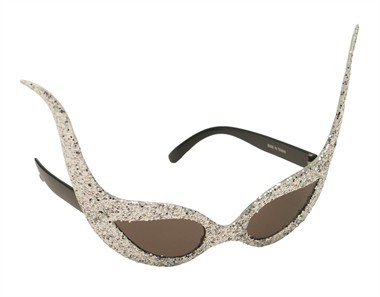 Glitter-brille space Silber