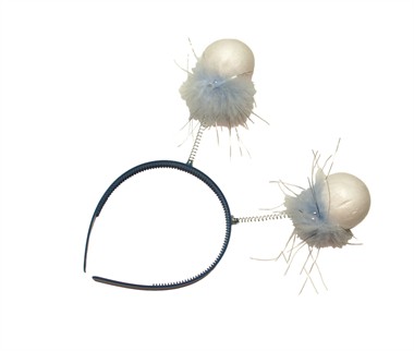 Diadeem wiebel blauwe ballen