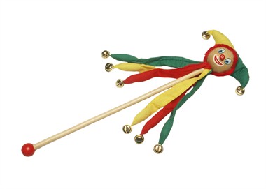 Narrenstok rood/geel/groen 