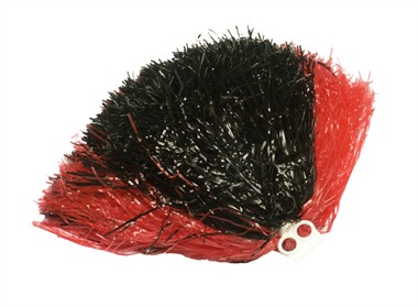 Cheerleader Pompon rot/schwarz