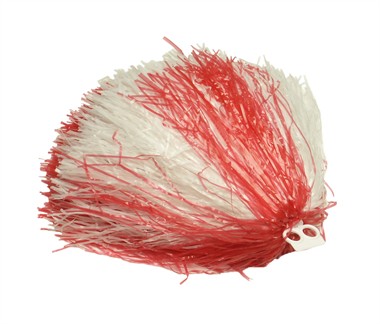 Cheerleader Pompon rot/weiss