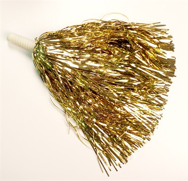 Cheerleader pompom foil gold