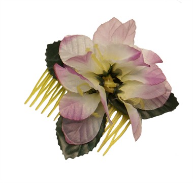 Blume lila Kamm-befestigung (Ø=9 cm)