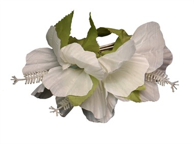 Orchidee-haarclip weiß (9x12 cm)