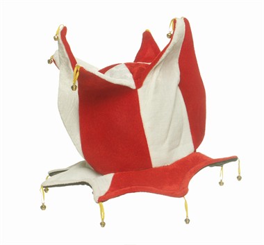 Hut Rinkel rot/weiß, universal größe (H=25 cm)