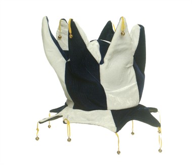 Hut Rinkel blau/weiß  (H=25cm)
