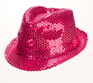 Hut Pailletten Pink