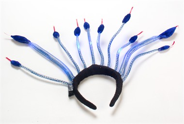 Haarreif Medusa blau Blinkie