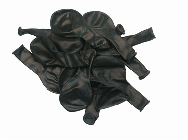 100 Ballons schwarz (65 cm Umfang)