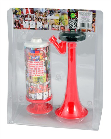 Compressed air fanfare hand operation