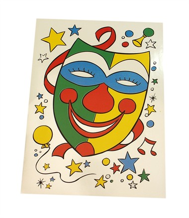 Raamsticker masker (45x32 cm)