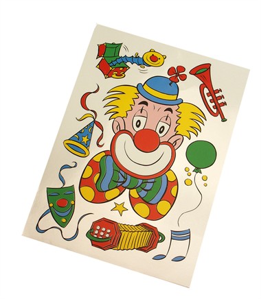 Fensterkleber Kopf Accordeon  (44x31 cm)