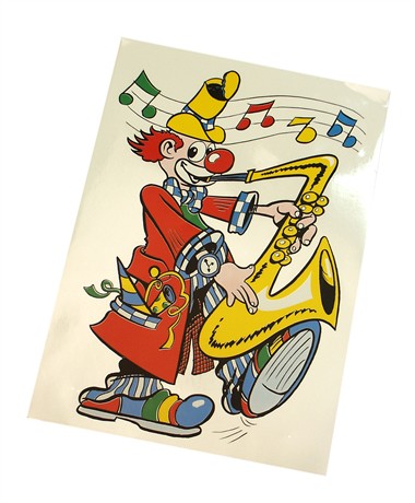 Fensterkleber Saxophone
