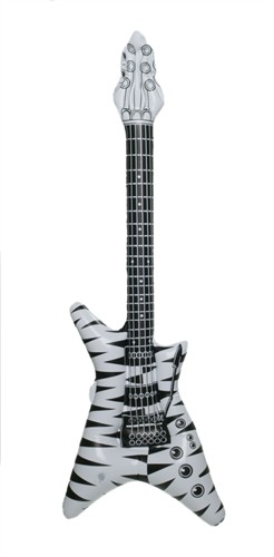 Aufblasbare Gitarre weiß