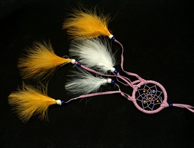 Sieradenset Navajo geel (Ø=6 cm)