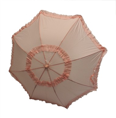 Biedermeierschirm pink (L=72 cm, Ø=72 cm)
