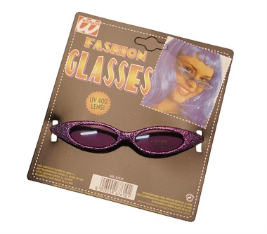 Brille Glitter Trendy lila 