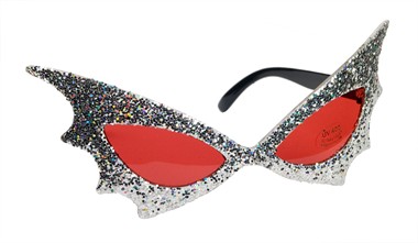 Brille Batwoman Flicker silber