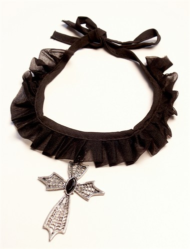 Halsband met kruis 