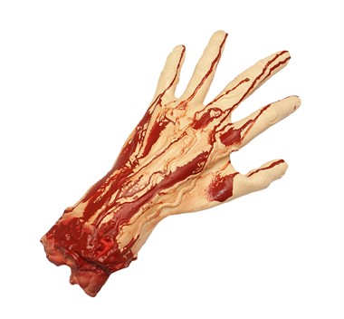 Hacked hand halloween