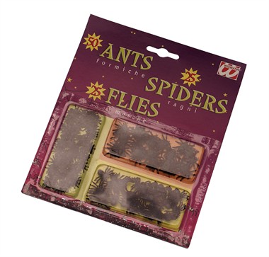 Decor insecten halloween 100 stuks (2 cm)