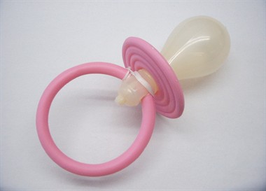 Baby-Schnuller gross rosa (25x12 cm)