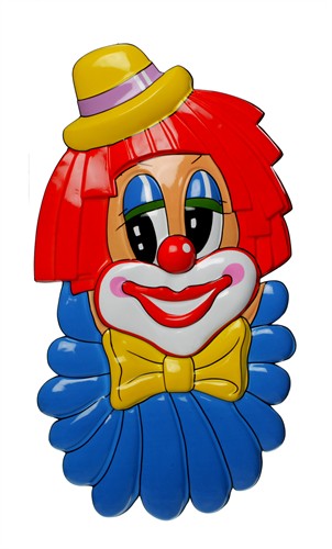 Wanddeko Clown Melone 100 x 57 cm