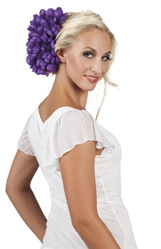 Haarschmuck lila Dahlia
