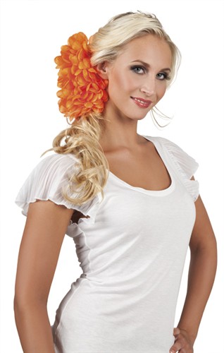 Haaraccessoires oranje Dahlia