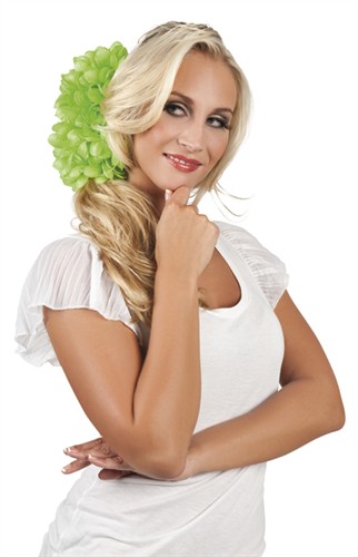 Haaraccessoires lime groen Dahlia