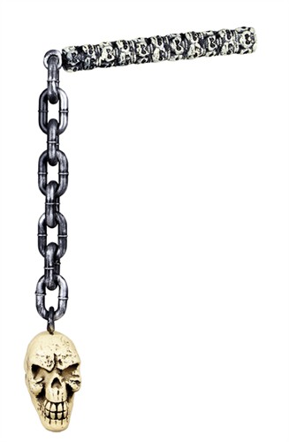 Strijdvlegel doodshoofd halloween 82cm 