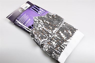 Legging Silber Pailletten 