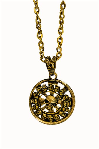 Ketting piraten medaillon groot