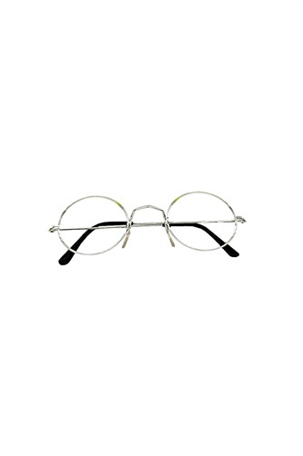 Brille Metall rund ohne Gläser  