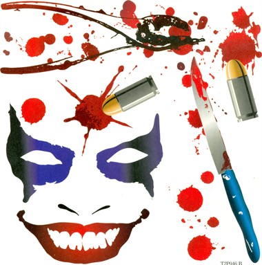Tattoo Halloween Messer schön blutig 