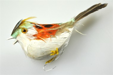 Decoratie vogel 6cm per stuk