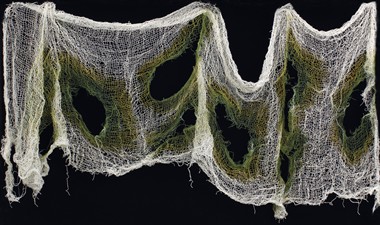 Deko Lumpenstoff Halloween moosig 150x60cm