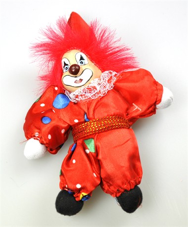  Clowns an Kordel 12cm rot  