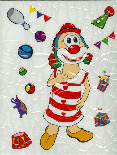 Raamdecoratie Schmitzens 1 Clown 