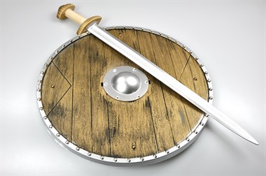 Viking set shield and sword Ø 40cm