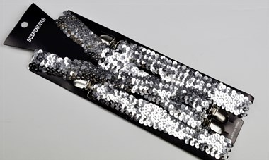 Braces sequins silver