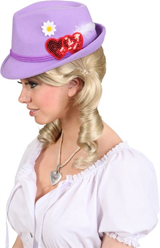 Bayern Hut Oktoberfest lila Lady