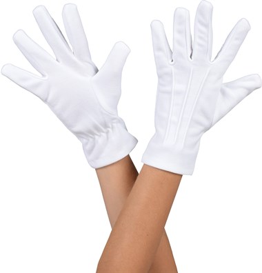 Handschuhe Luxus weiss