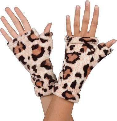 Handschuhe Leopard weich